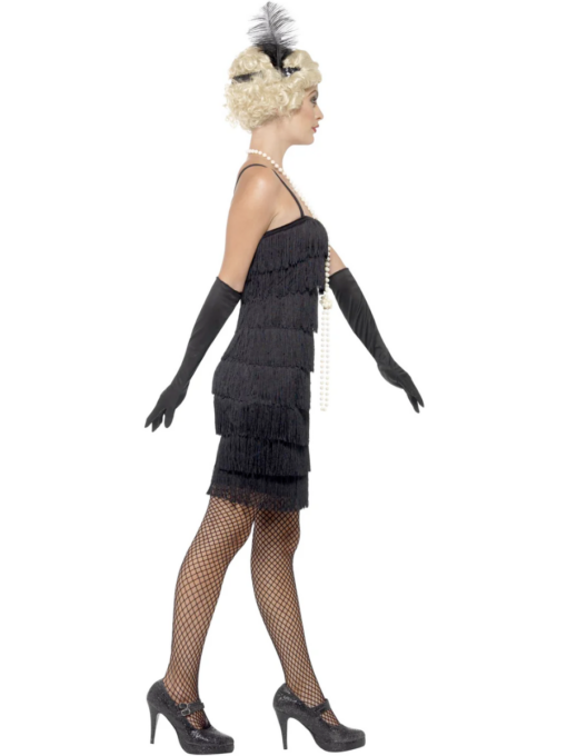 short black flapper costume