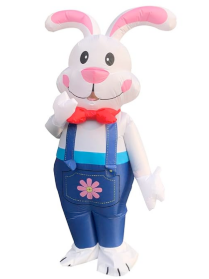 Inflatable easter bunny costume