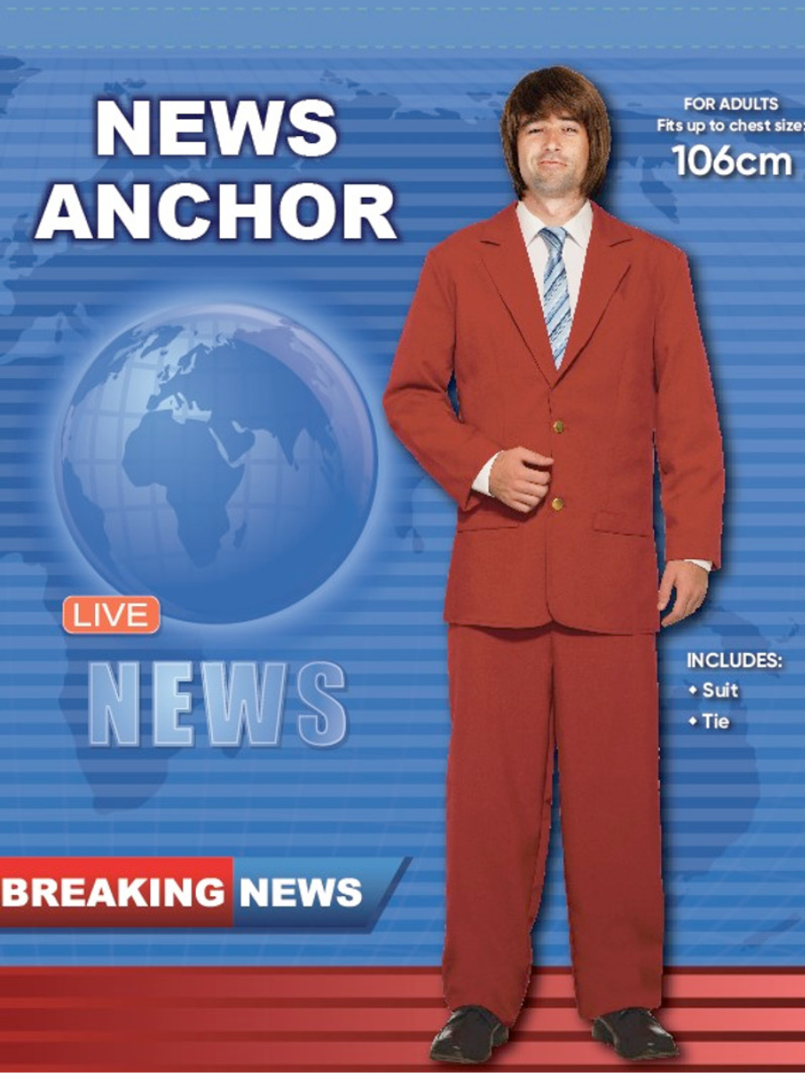 Ron Burgundy Anchorman Costume