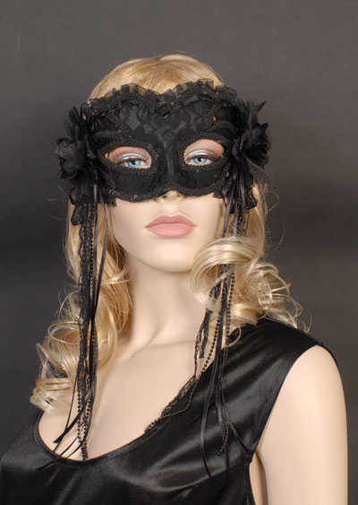 Black Lace Masquerade Mask -Creative Costumes