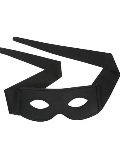 Small black mens mask with ties