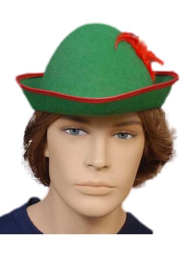 green peter pan hat