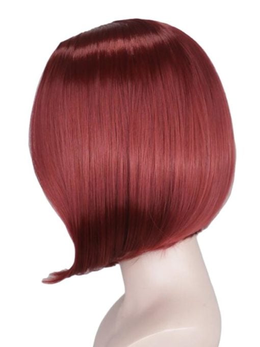 Julia Burgundy Shoulder Bob Wig - Image 2