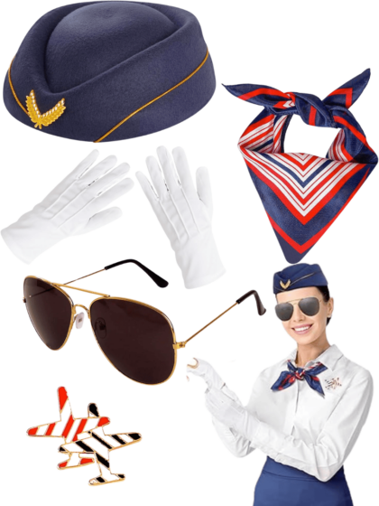 Air hostess Costume Set