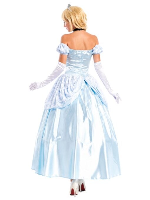 Cinderella costume for women with blue princess ball gown