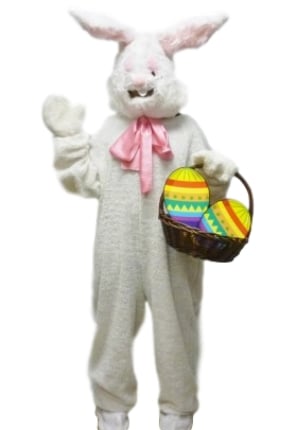 Easter bunny costume mascot