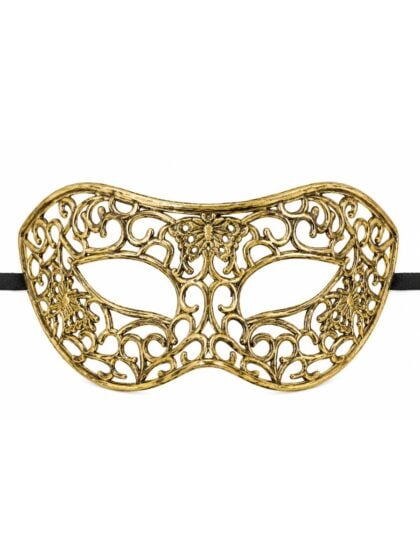 Gold Nouveau Venetian Mask