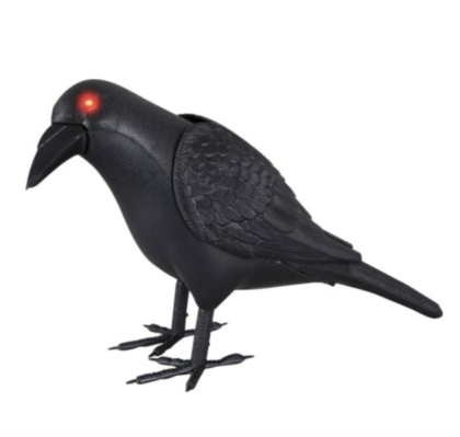 crow Plastic light up with red eyes