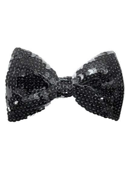 Black Sequin bow tie