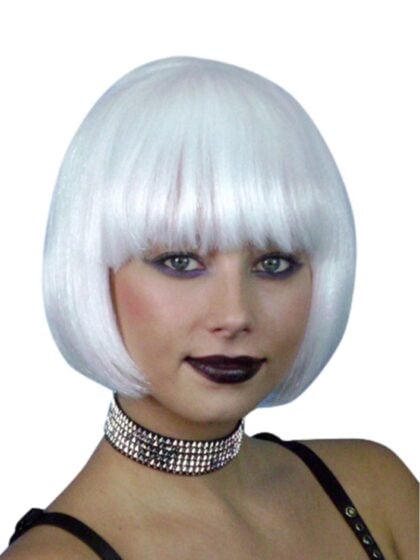 white bob wig