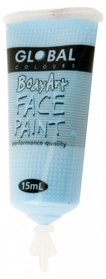 Light blue global face paint