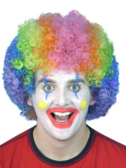Rainbow Clown Wig