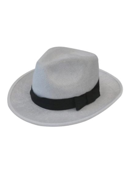 White Gangster Hat 1920's gangster hat white