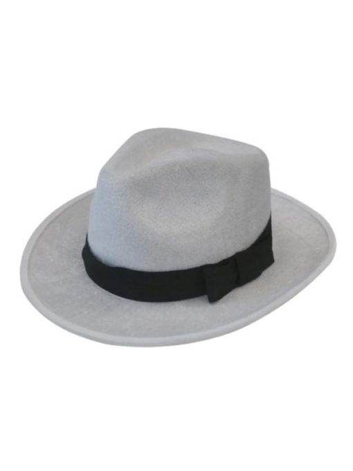 1920's gangster hat white