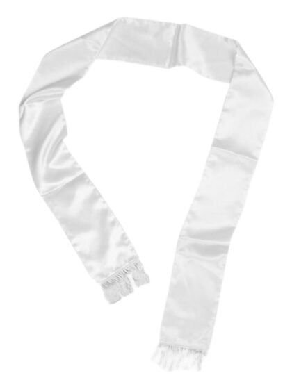 White gangster scarf