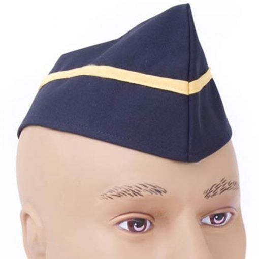 military blue hat