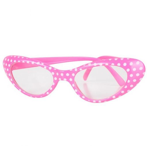 pink 50's glasses