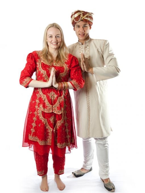 Indian cuople costume