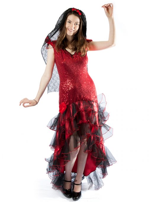 spanish mexican flamenco senorita dancer