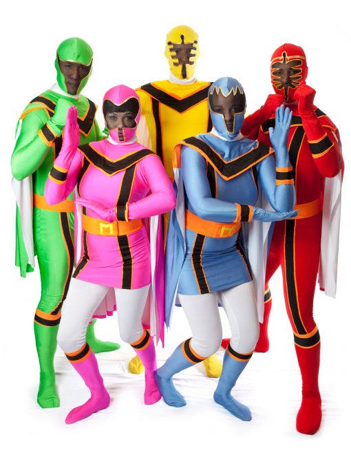 Power Rangers costumes.
