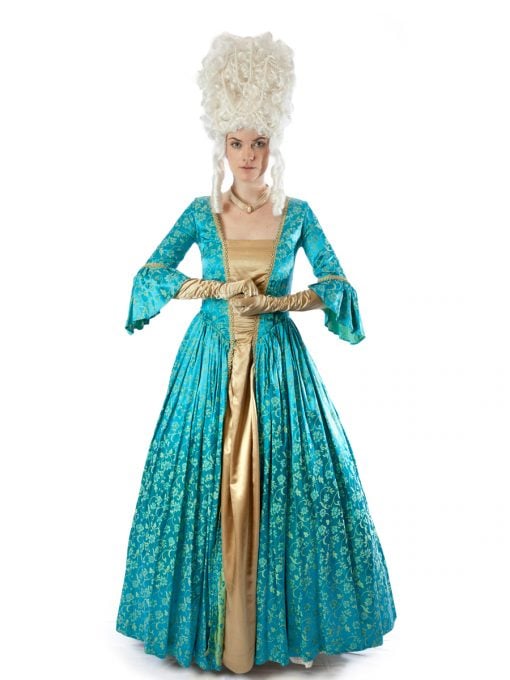 18th Century french female court Historical costume