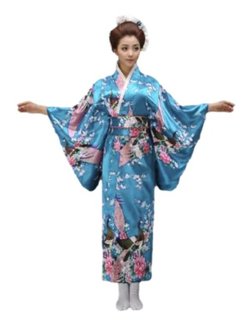 japanese blue kimono