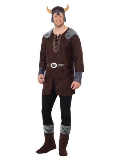 Viking man costume brown