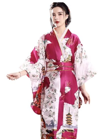 Magenta Japanese Kimono