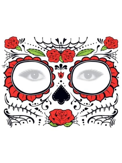 Rose Sugar Skull Tattoo