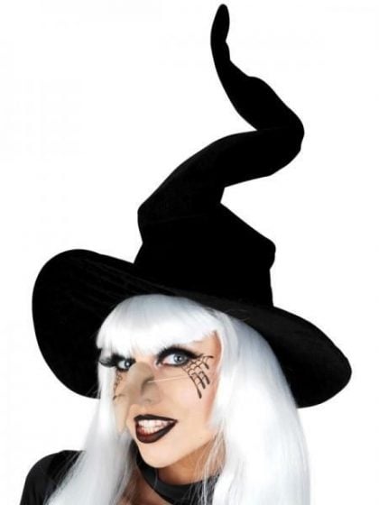 Witch hat black velvet
