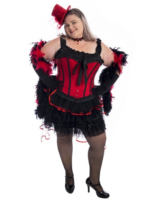 Burlesque Showgirl Plus Size Costume