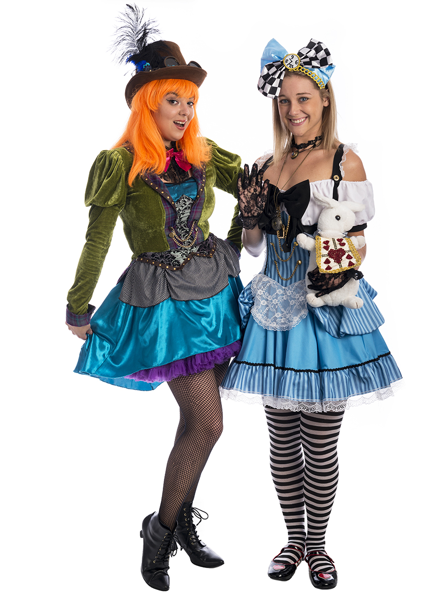Steampunk Alice and Mad Hatter Duo Costume