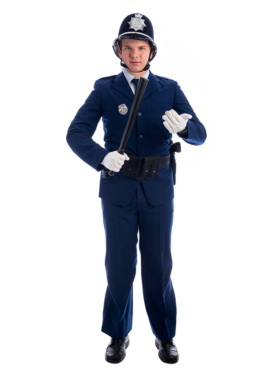 Brand New British Bobbie Police Officer Patrolman Adult Costume XL