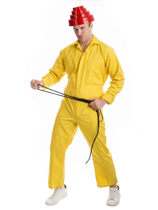 Devo Whip It Costume, 80s, eighties, deevo, yellow