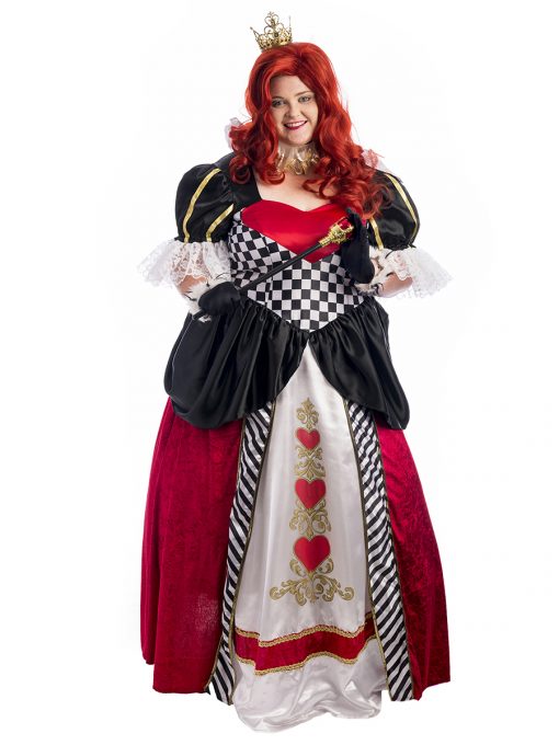 Queen of Hearts of Plus Size Costume, Alice in Wonderland, Queen, Royal,