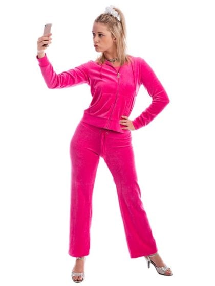 Pink Velour Tracksuit