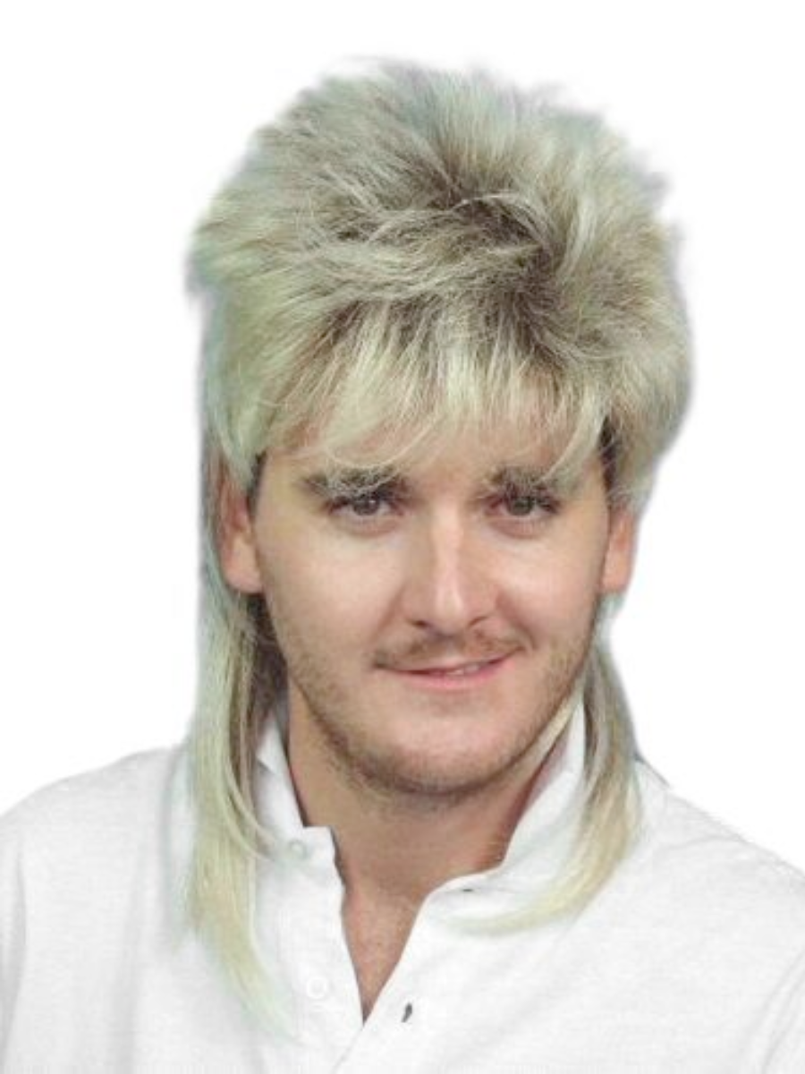 Two-Toned Blonde Mullet Wig