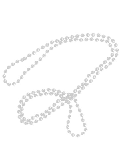 White Pearl Bead Necklace