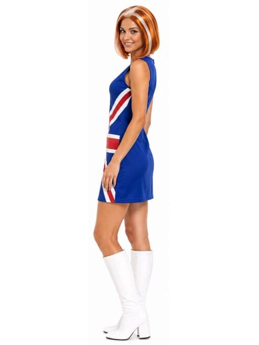 Ginger Spice costume with Union Jack mini dress