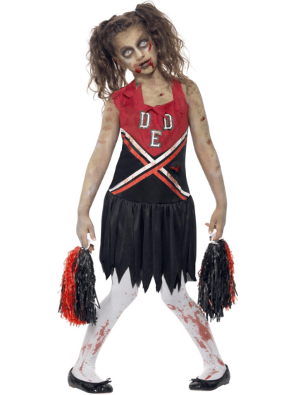 Girls Zombie Cheerleader Costume