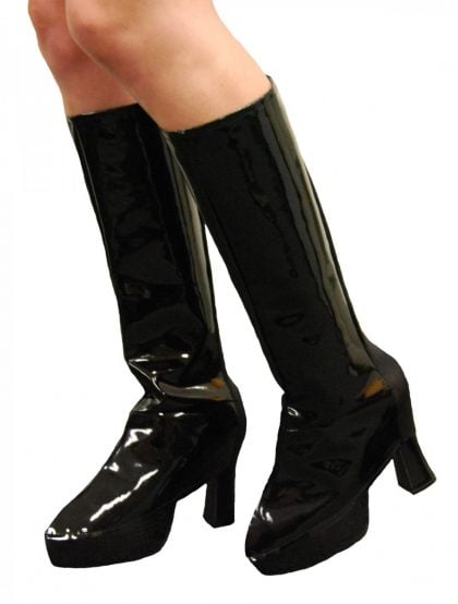 Instant Knee High Boot Tops - Black