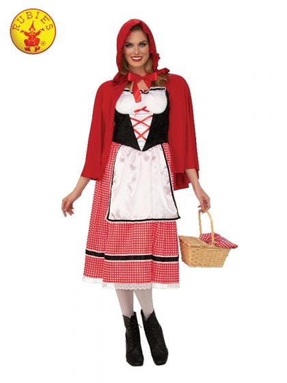 LITTLE RED RIDING HOOD LADIES COSTUME, ADULT