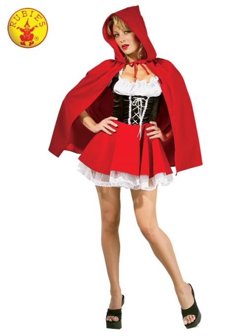RED RIDING HOOD SECRET WISHES COSTUME, ADULT
