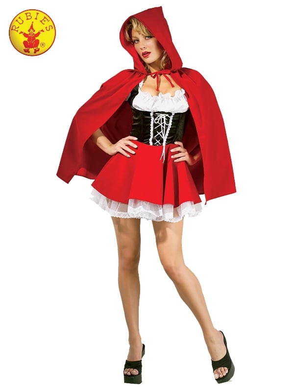 RED RIDING HOOD SECRET WISHES COSTUME, ADULT