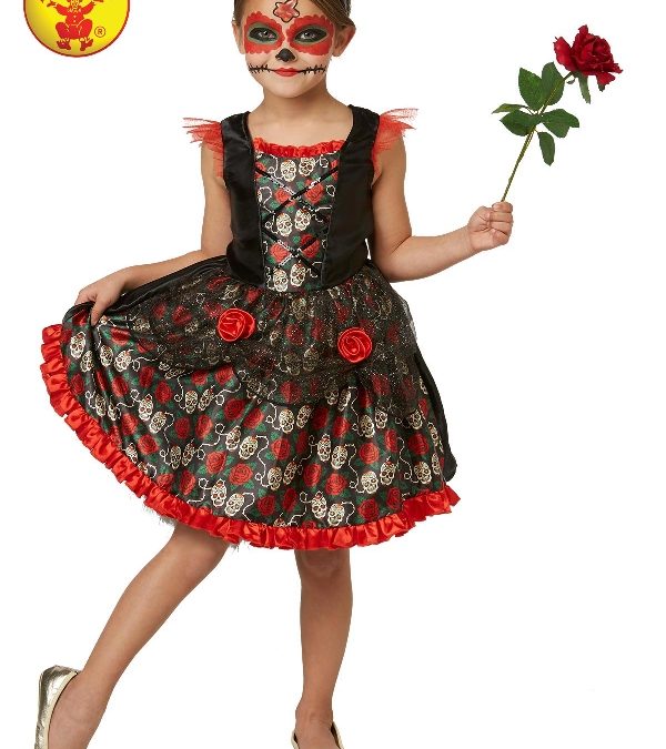 Red Rose Day of the Dead Costume – Child