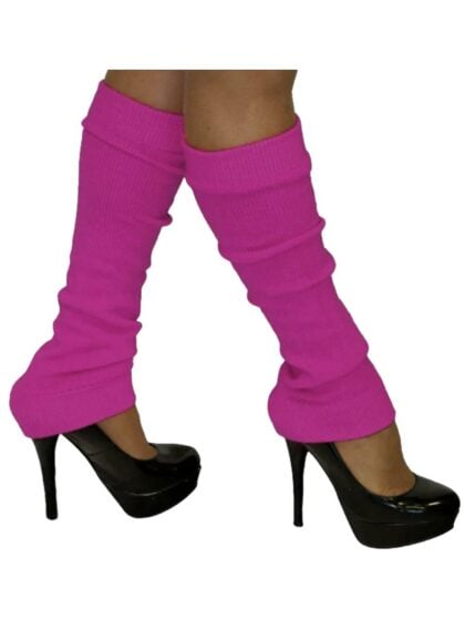 80s Leg Warmers - Fluoro Pink