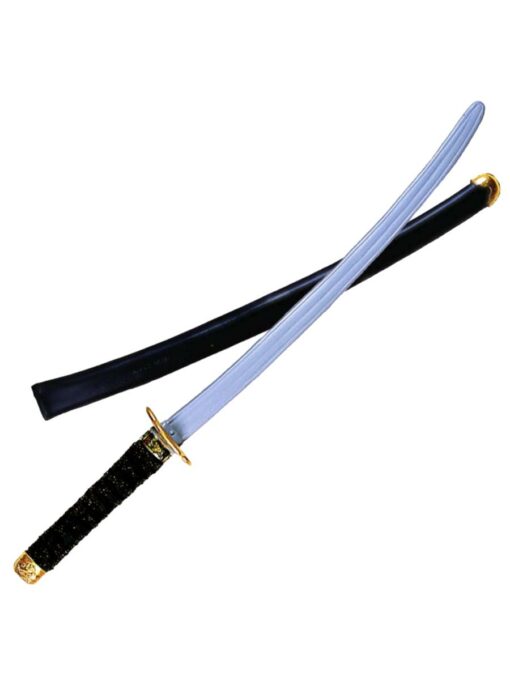 Black Handle Ninja Sword Slv Blade-31in