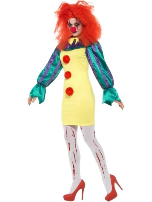 Classic Horror Clown Lady Costume