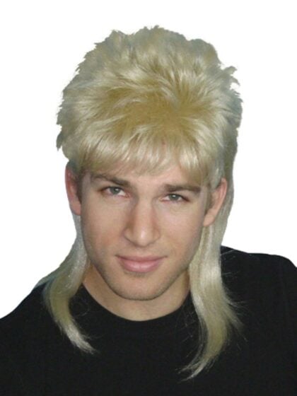 Bleach Blonde Mullet Wig