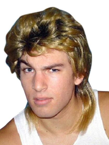 Tough Guy Ginger Mullet wig